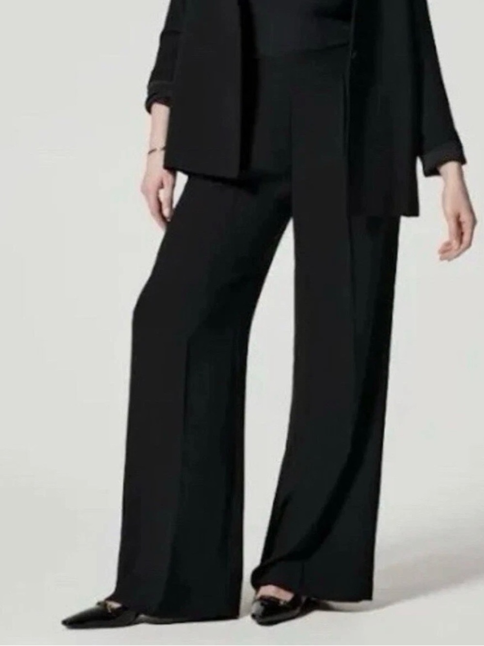 Spanx Carefree Crepe Black Trousers Size XL